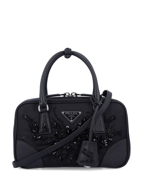 Prada embroidered detailing mini bag