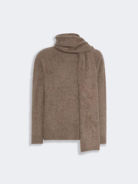 'S Max Mara ARIA Yak yarn sweater with scarf detail - BEIGE