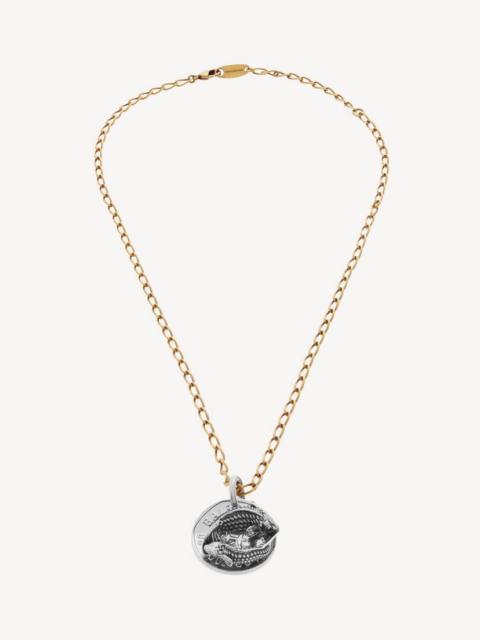 BALENCIAGA Horoscope Pisces Necklace in Gold/silver