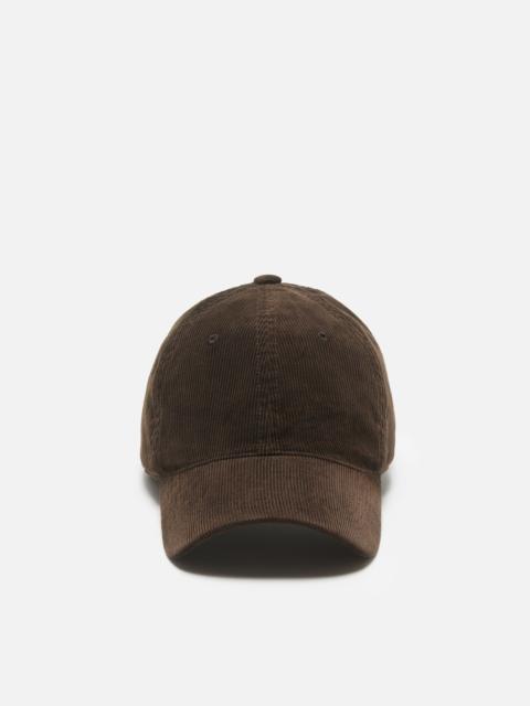 Acne Studios Corduroy baseball cap - Dark brown