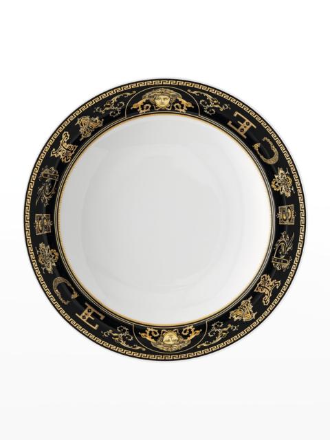 VERSACE Virtus Gala Black Rim Soup Bowl
