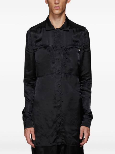 Rick Owens cutaway collar shirt