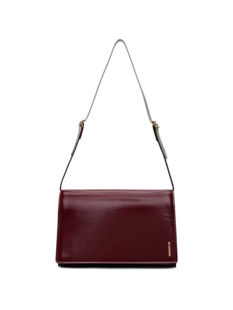 Jil Sander Burgundy File Small Bag