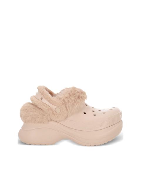 crocs textured platform slip-on