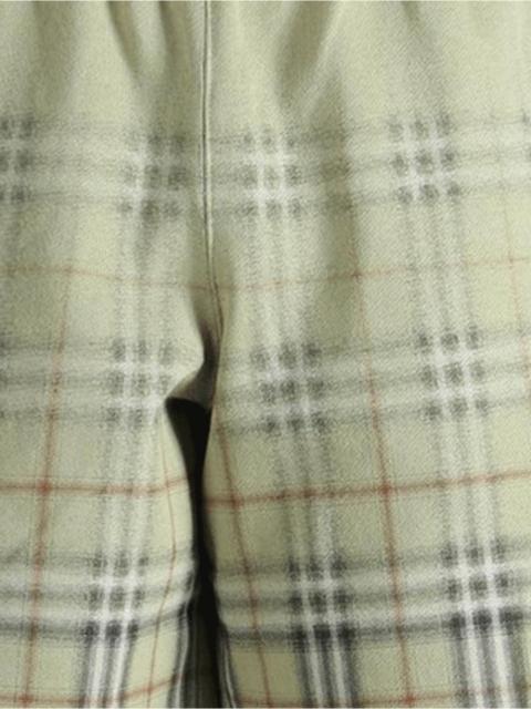 Burberry tartan-pattern elasticated shorts