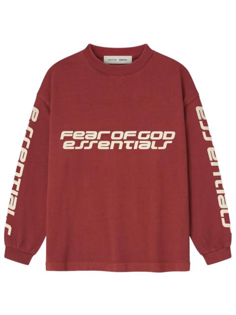 ESSENTIALS Essentials Classic Long Sleeve Tee GS "Crimson" 785HO251441K