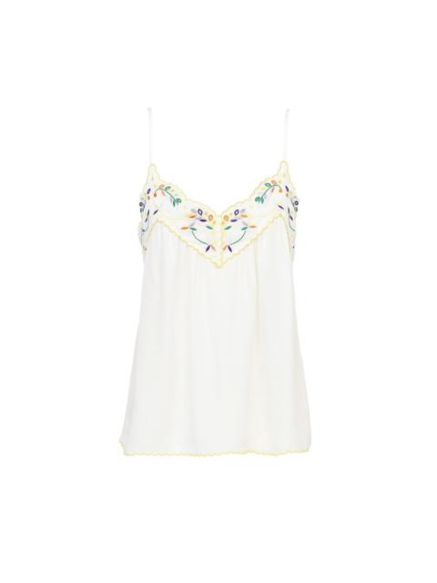 See by Chloé EMBROIDERED SLIP TOP