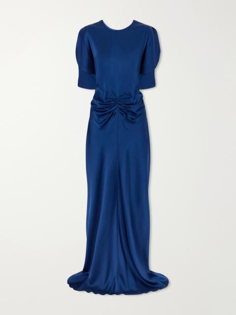 Victoria Beckham Isabella Ruched Satin Gown