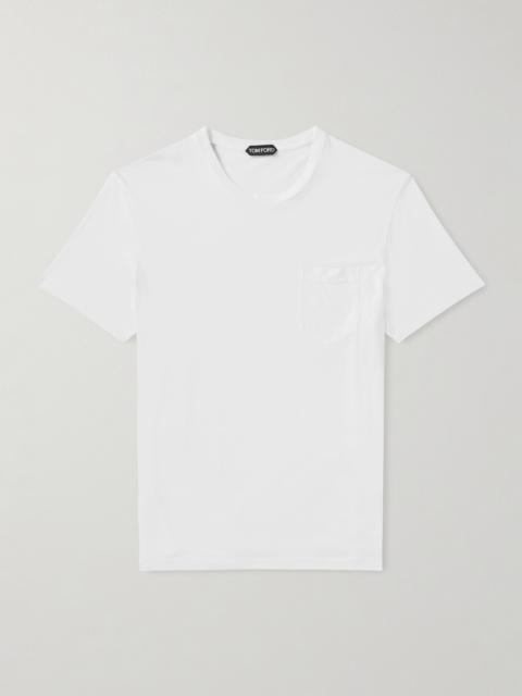 TOM FORD Cotton and Silk-Blend Jersey T-Shirt
