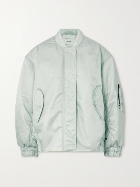 AGOLDE + Shoreditch Ski Club Nisa Oversized Metallic Recycled-shell Bomber Jacket