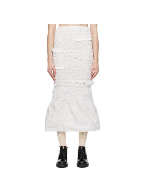 White Venus Midi Skirt