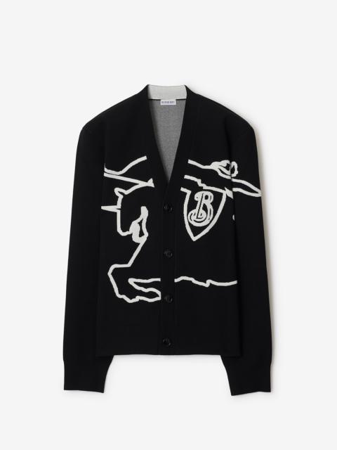 Burberry EKD Cotton Blend Cardigan