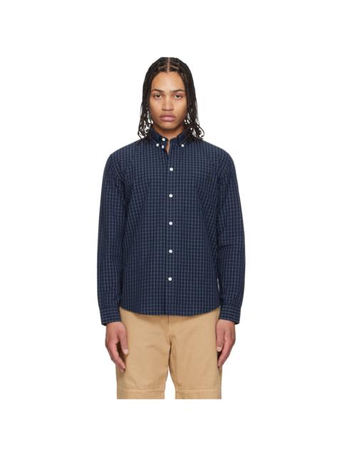 Navy Roland Check Shirt