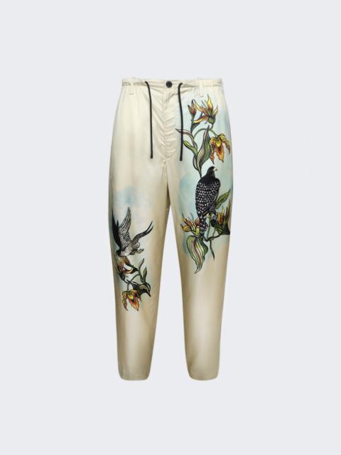 Dries Van Noten Penny Printed Pants Beige