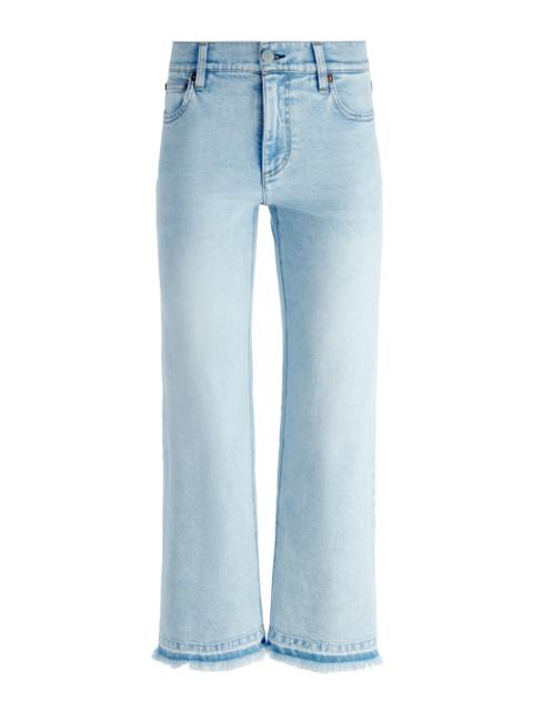 Alice + Olivia LORRINE KICK-FLARE ANKLE JEAN