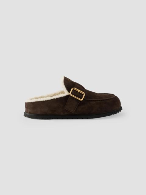 Prada Women's Suede Mules - Brown