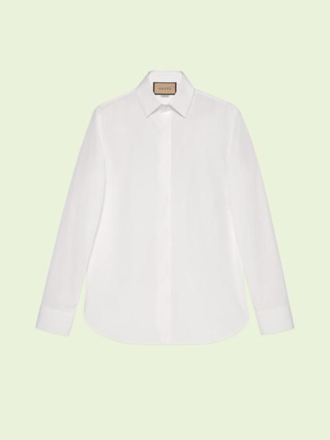 GUCCI Cotton poplin shirt with Double G