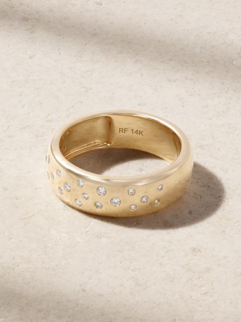 ROXANNE FIRST Cigar Constellation 14-karat Gold Diamond Ring