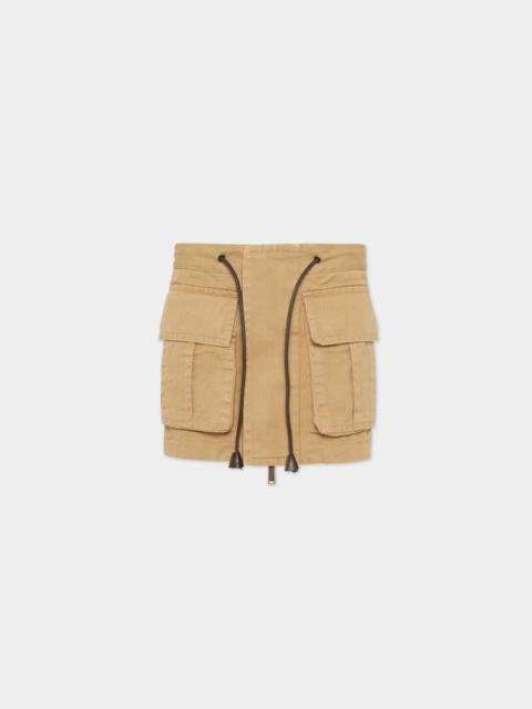 DSQUARED2 MILITARY MINI SKIRT
