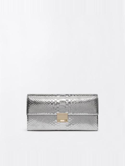 TOM FORD LAMINATED PRINTED PYTHON JEAN CLUTCH
