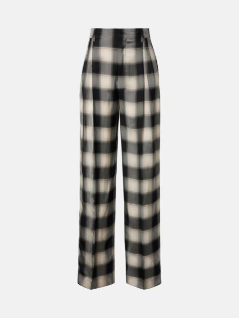 PHOEBE PHILO Checked wide-leg pants