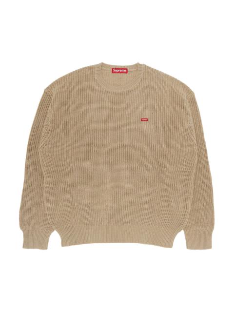 Supreme Supreme Small Box Ribbed Sweater 'Tan' | REVERSIBLE