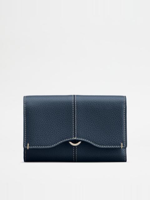Tod's WALLET IN LEATHER - BLUE