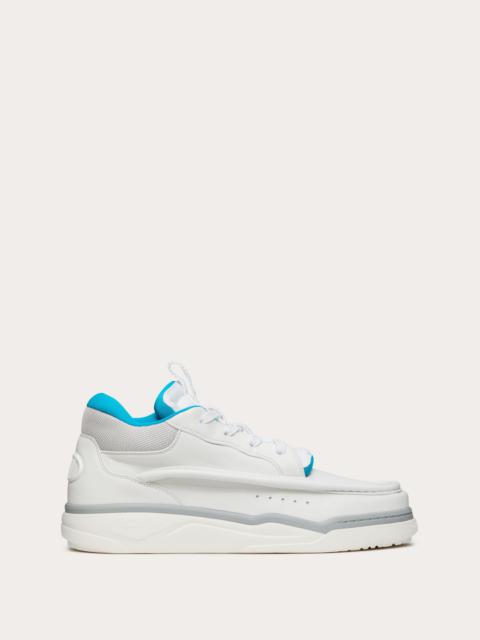 Valentino CALFSKIN LEATHER MID-TOP RUNBOOT SNEAKER