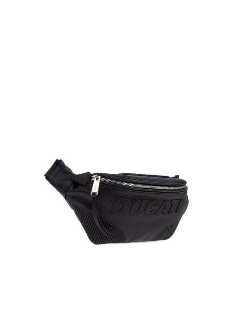 DSQUARED2 x Ducati embossed zip belt bag