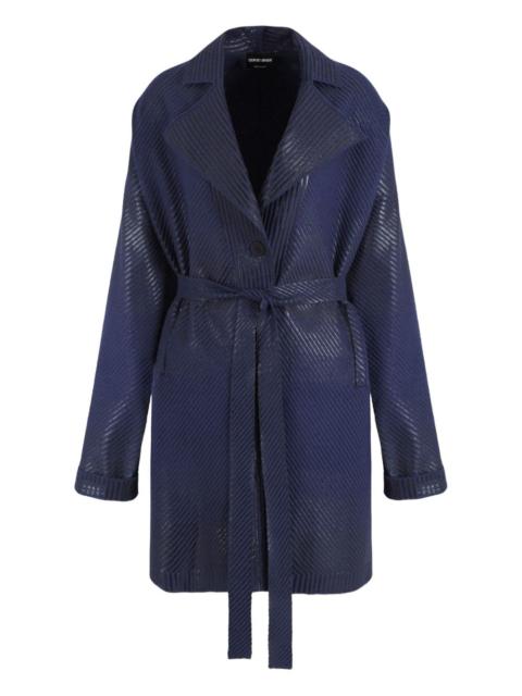 GIORGIO ARMANI belted coat