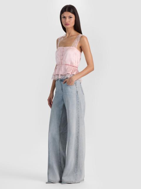 Alice + Olivia ANNABETH CROPPED TANK