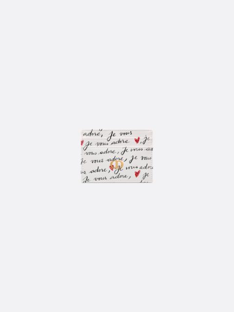 Dior Dioramour Dior Caro Freesia Card Holder