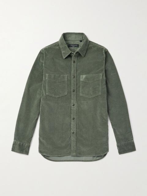 rag & bone Cotton-Blend Corduroy Overshirt Green