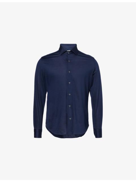 CORNELIANI Regular-Fit Classic-Collar Cotton-Jersey Shirt