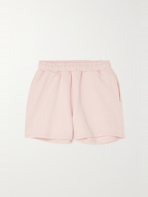 Ksubi Sign of the Times embroidered cotton-jersey shorts