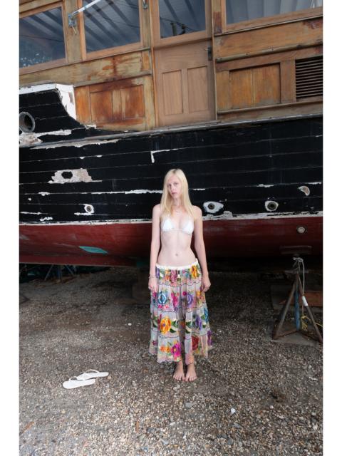 FREE PEOPLE Vintage Embroidered Tulle Skirt