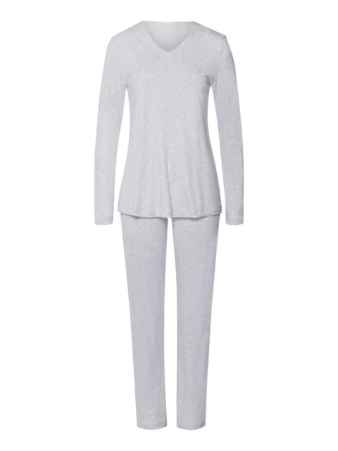 HANRO Mira Cotton and Modal Long Pajama Set