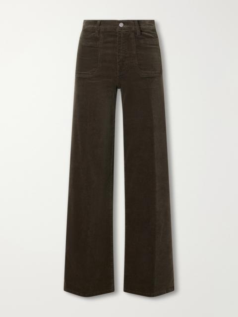 FRAME Le Slim Palazzo Modernist Cotton-blend Corduroy Wide-leg Pants