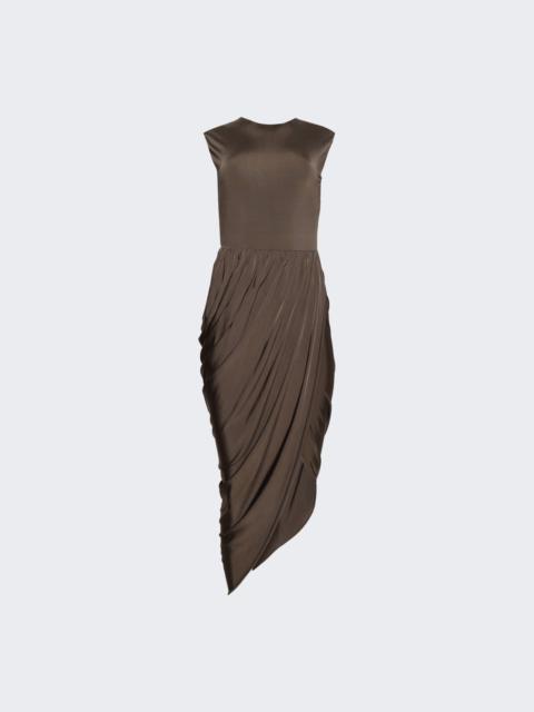 PATOU Open Back Dress Mocha