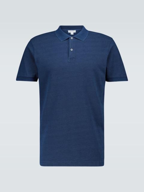 Sunspel Piqué cotton polo shirt