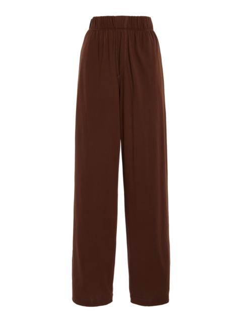 ÉTERNE Chloe Cotton-Modal Lounge Pants brown