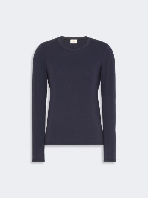 WEEKEND Max Mara MULTIE Stretch viscose jersey T-shirt - NAVY