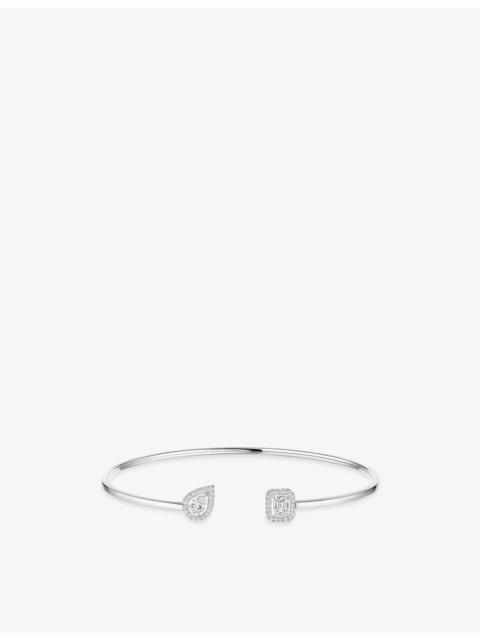 MESSIKA My Twin 18ct Gold And 0.35ct Diamond Flexi Bangle