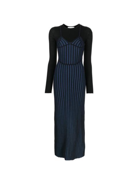 Dion Lee two-tone corset dress