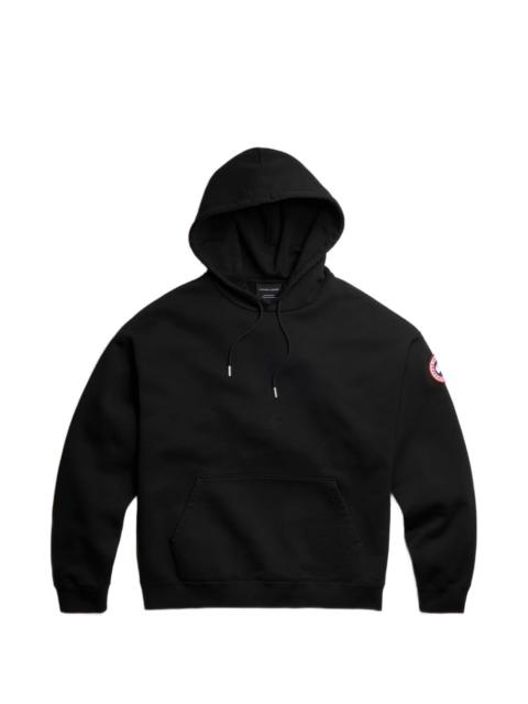 Canada Goose logo-patch drawstring hoodie