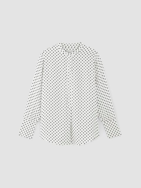 EVERLANE THE HAMMERED SATIN POPOVER SHIRT