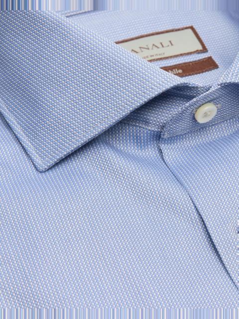 Canali Men's Micro-Pattern Dress Shirt