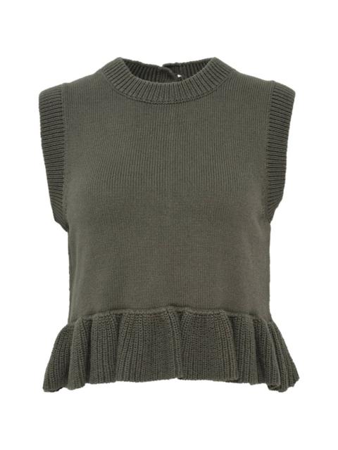 CECILIE BAHNSEN ruffled vest