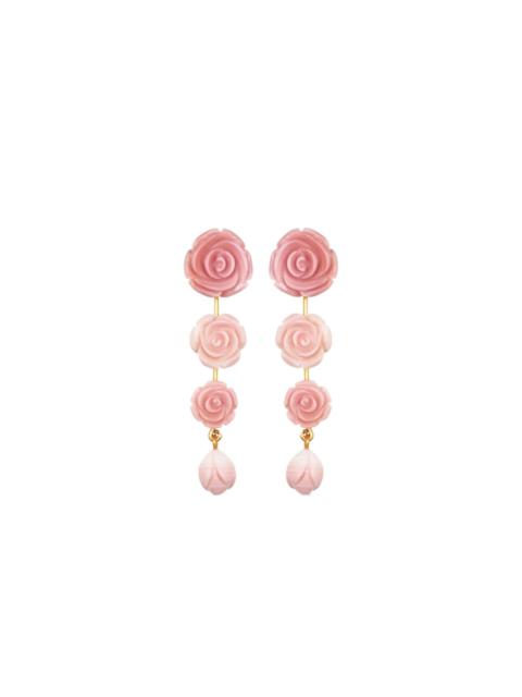 Tyla floral drop earrings