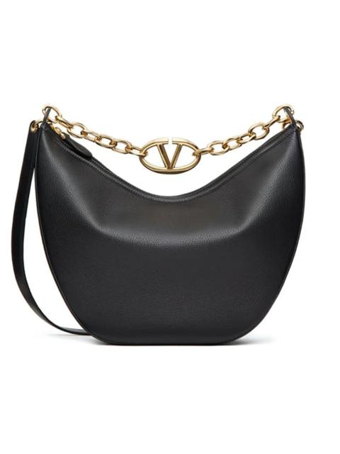 Valentino Small Vlogo Moon Hobo Shoulder Bag